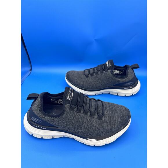 Skechers Men's Flex Advantage Slip On Walking Shoes Black/Gray Size:8.5 No Box - Picture 4 of 8